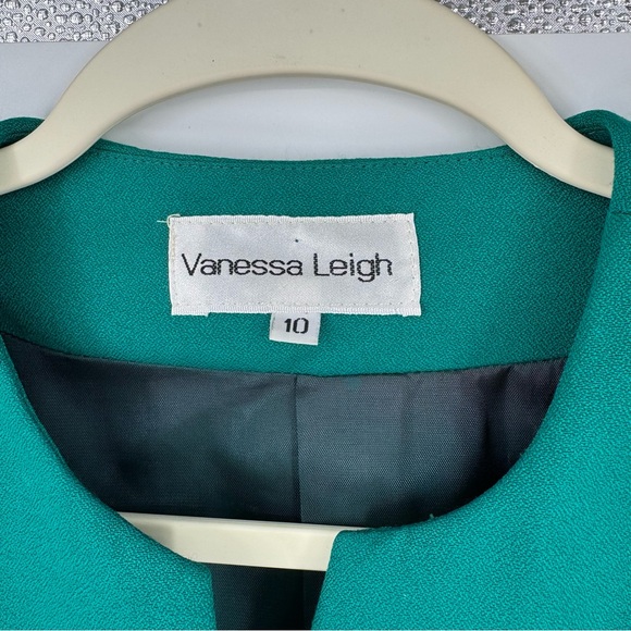 90’s Vintage Blazers by Vanessa Leigh in Teal Green Size 10 - Picture 2 of 7